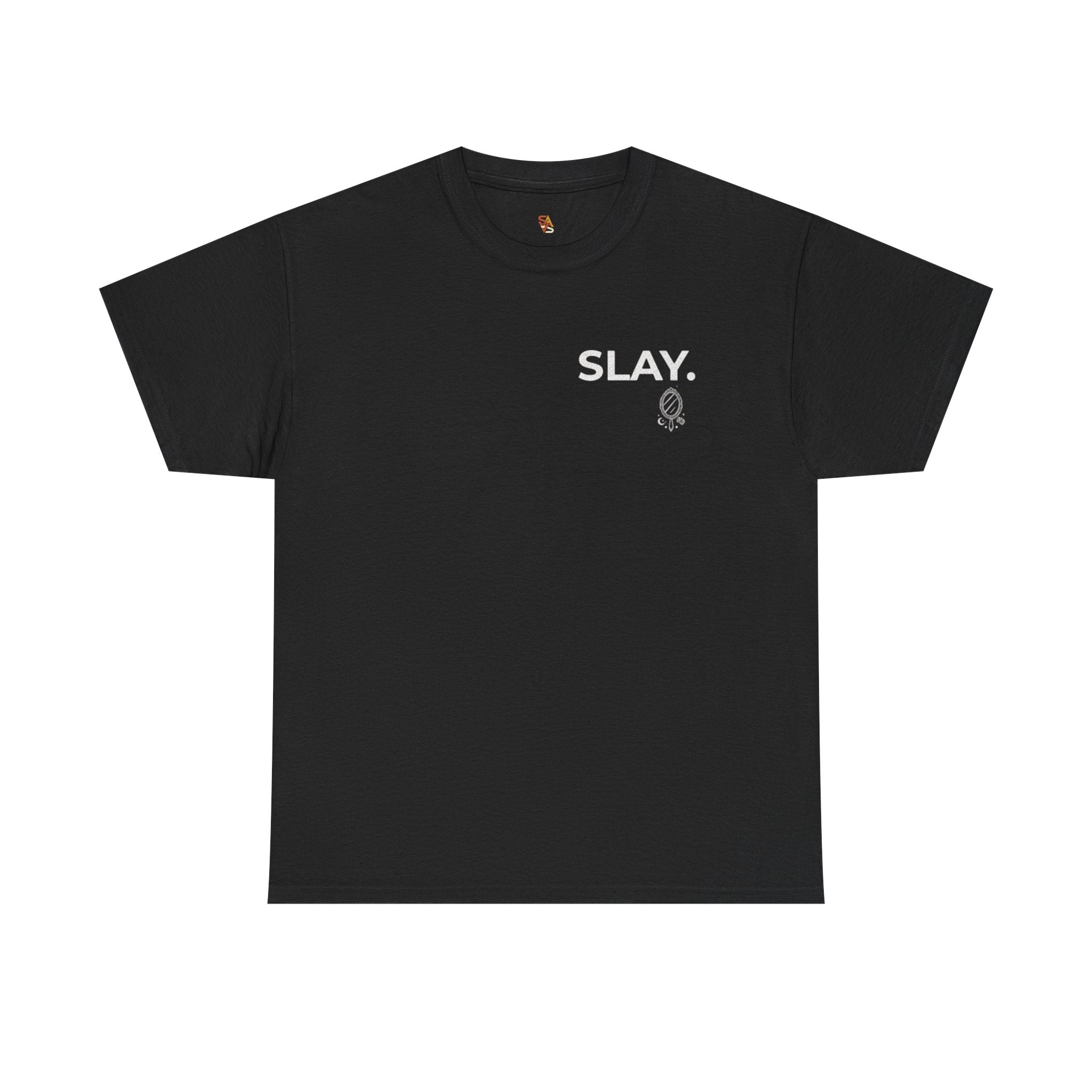 SLAY T-Shirt — "Mirror Mirror… Yes I Slay" Graphic Tee (Boss Babe)