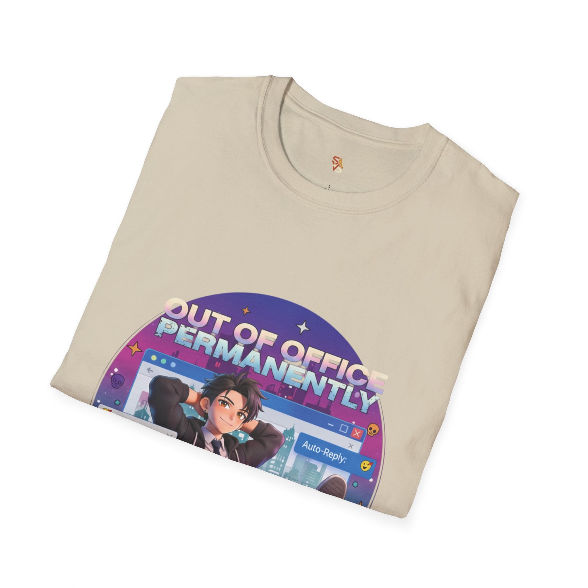 Out of Office Permanently T-Shirt — Funny Remote Work Graphic Tee