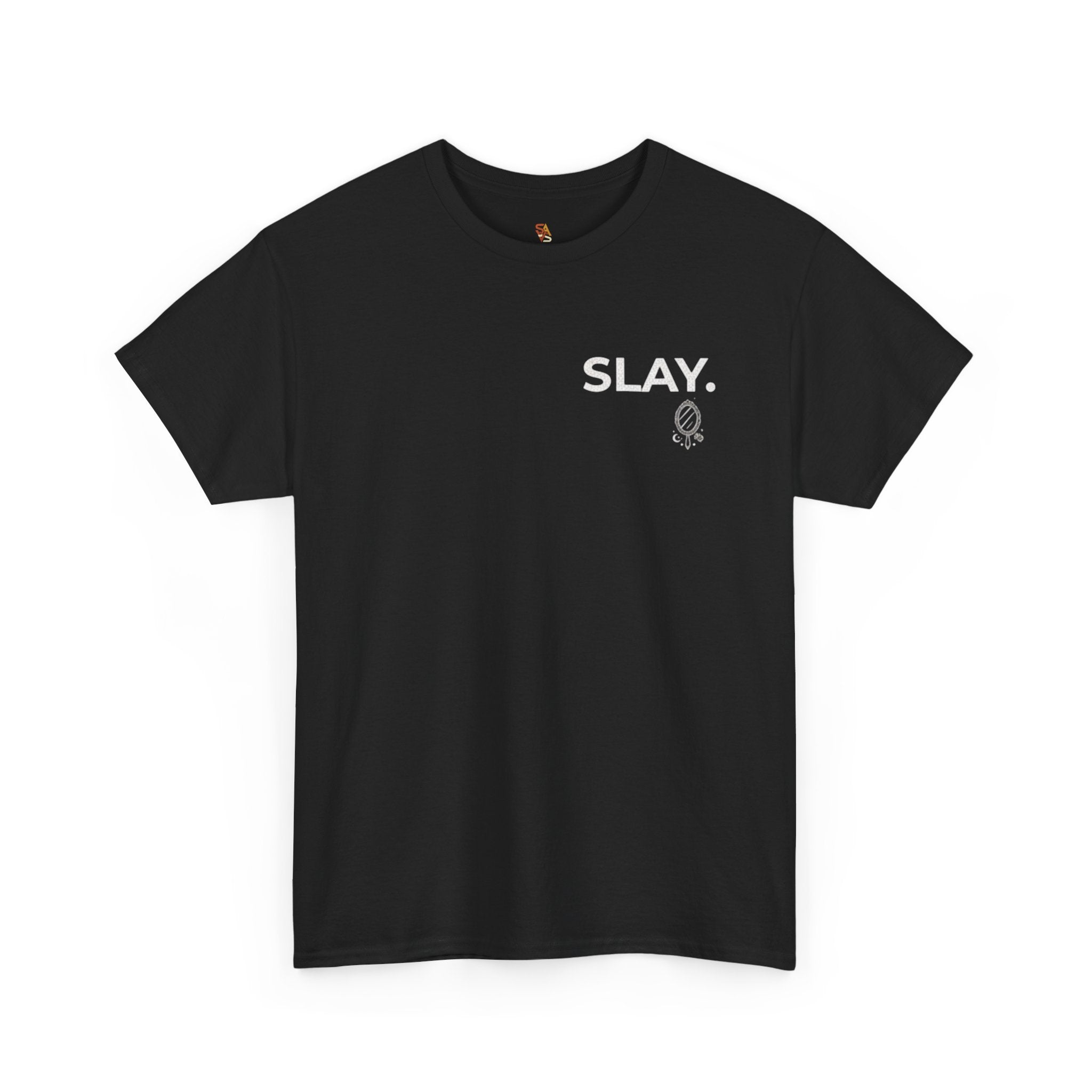 SLAY T-Shirt — "Mirror Mirror… Yes I Slay" Graphic Tee (Boss Babe)
