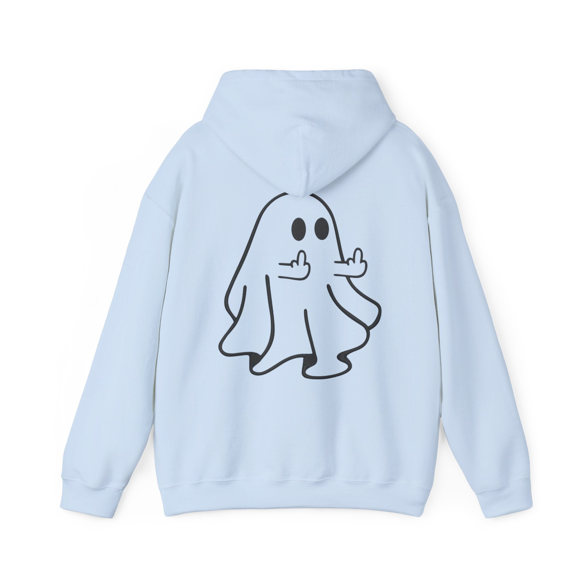 Ghost Hoodie – Playful Middle Finger Ghost Sweatshirt