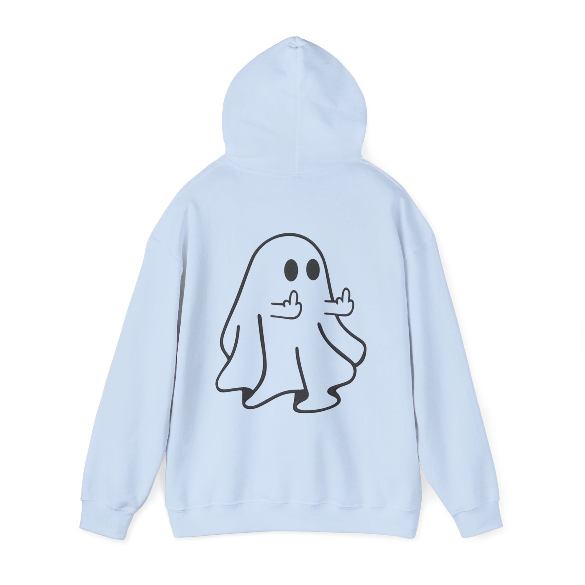 Ghost Hoodie – Playful Middle Finger Ghost Sweatshirt