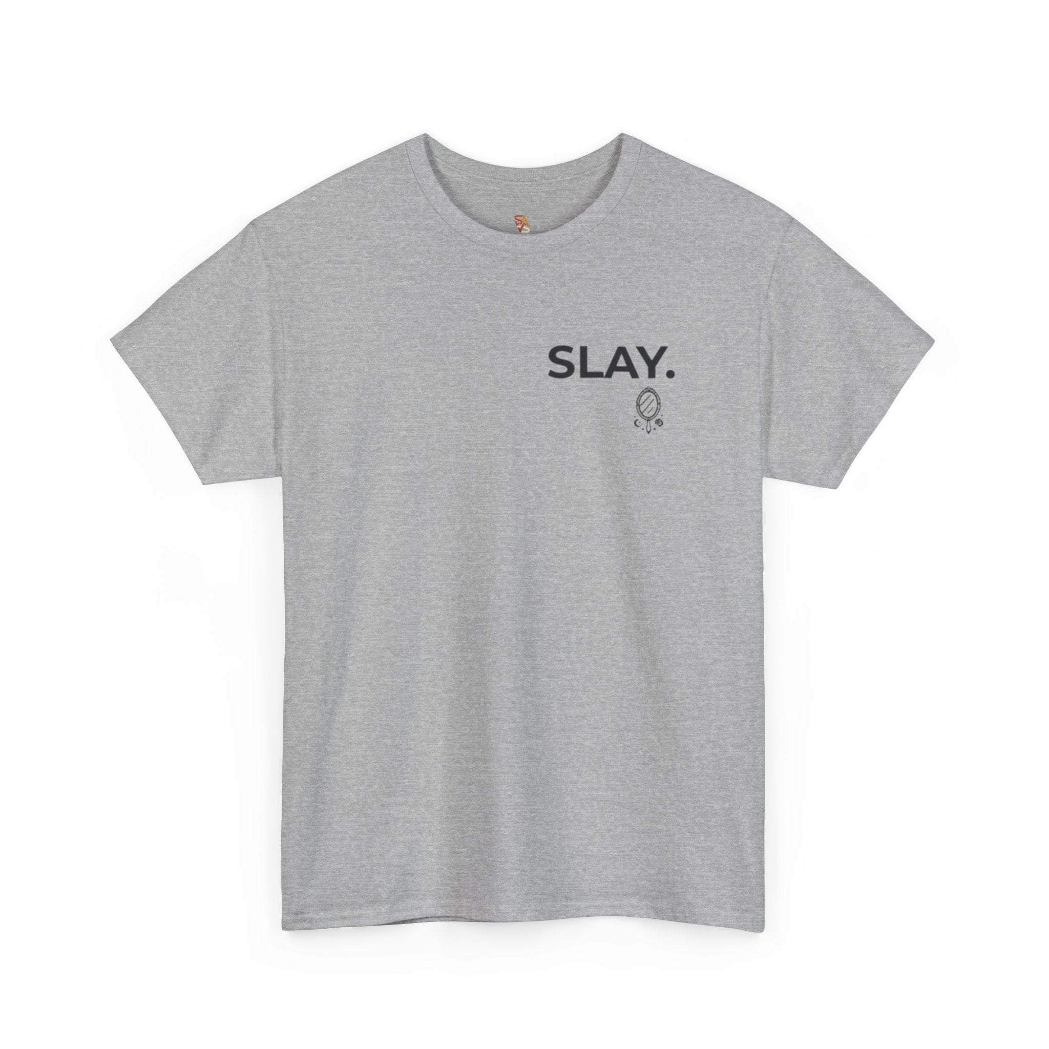 SLAY T-Shirt — "Mirror Mirror… Yes I Slay" Graphic Tee (Boss Babe)
