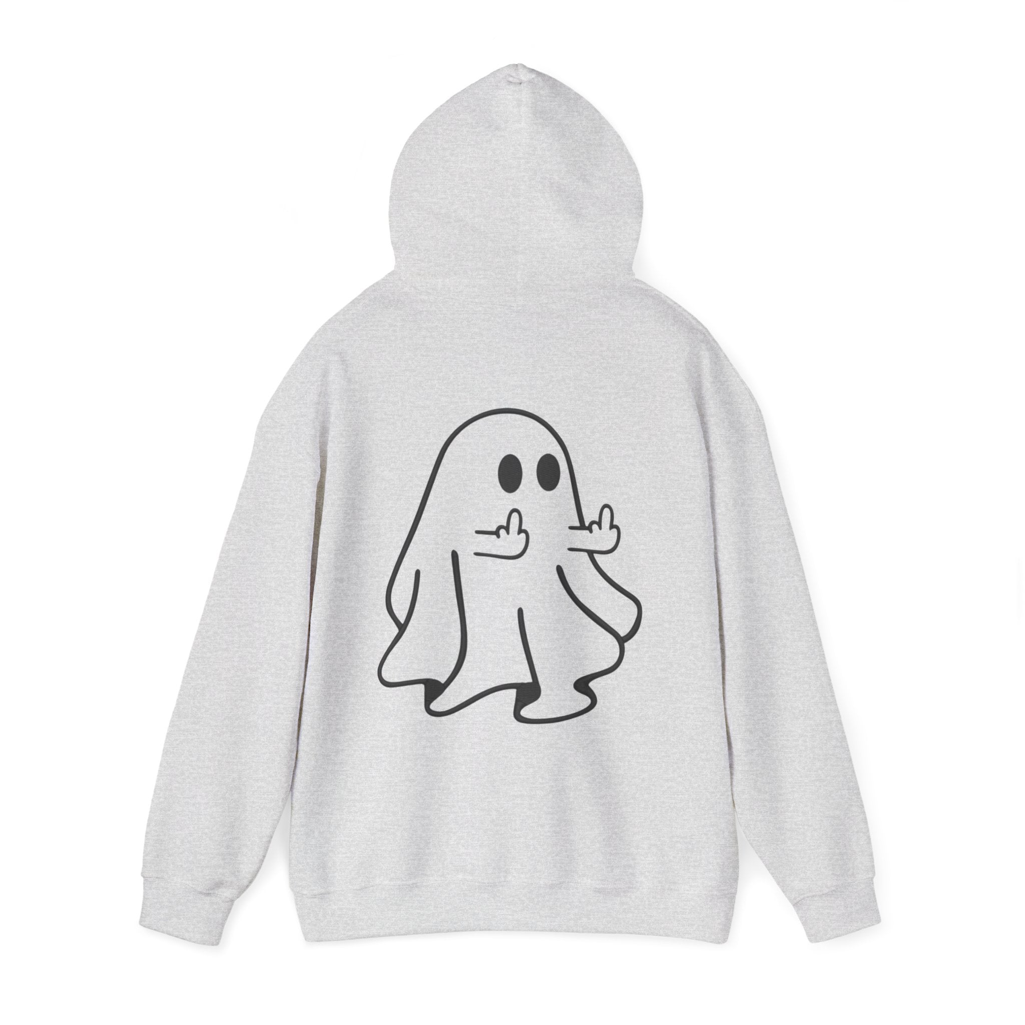 Ghost Hoodie – Playful Middle Finger Ghost Sweatshirt