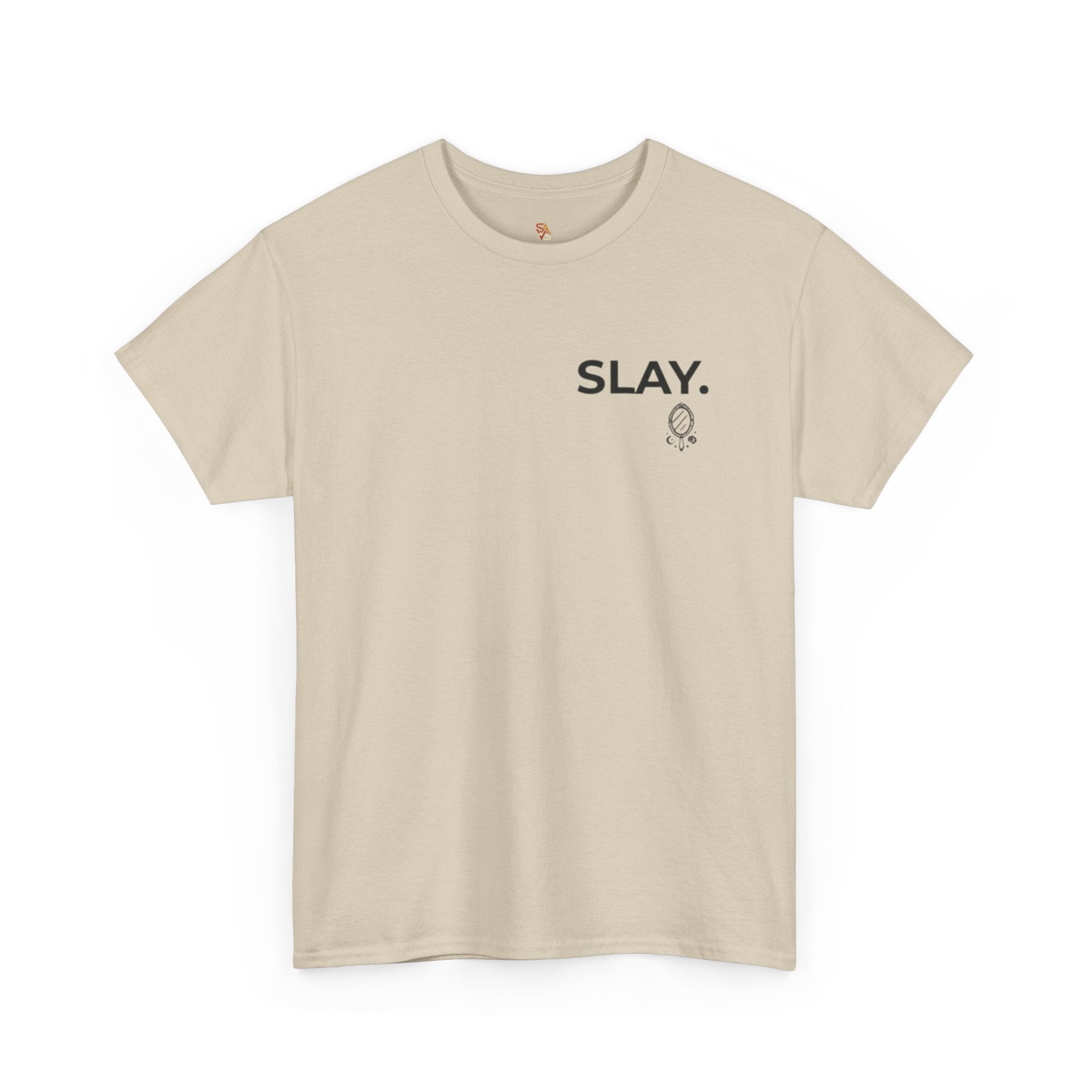 SLAY T-Shirt — "Mirror Mirror… Yes I Slay" Graphic Tee (Boss Babe)