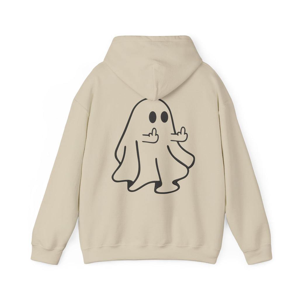 Ghost Hoodie – Playful Middle Finger Ghost Sweatshirt
