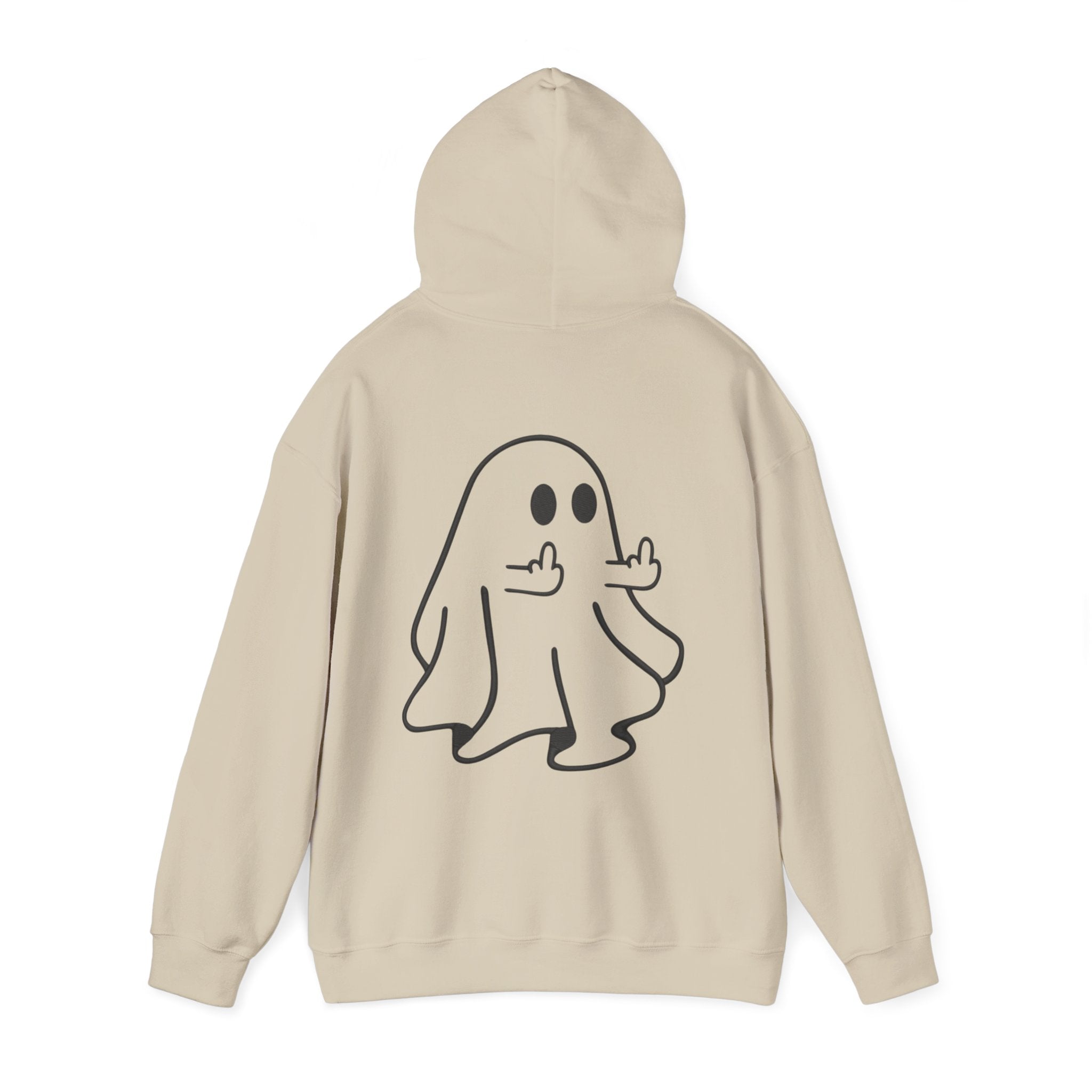 Ghost Hoodie – Playful Middle Finger Ghost Sweatshirt