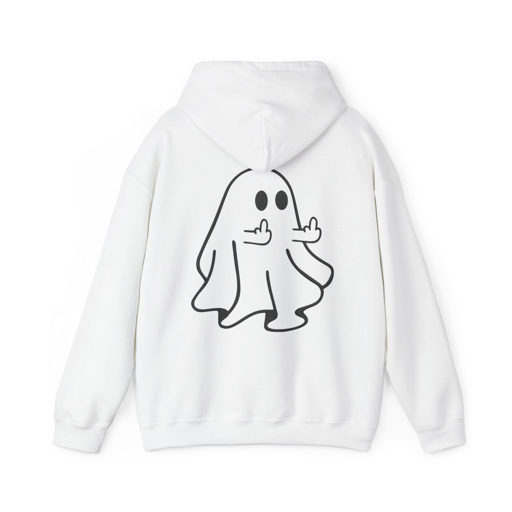 Ghost Hoodie – Playful Middle Finger Ghost Sweatshirt