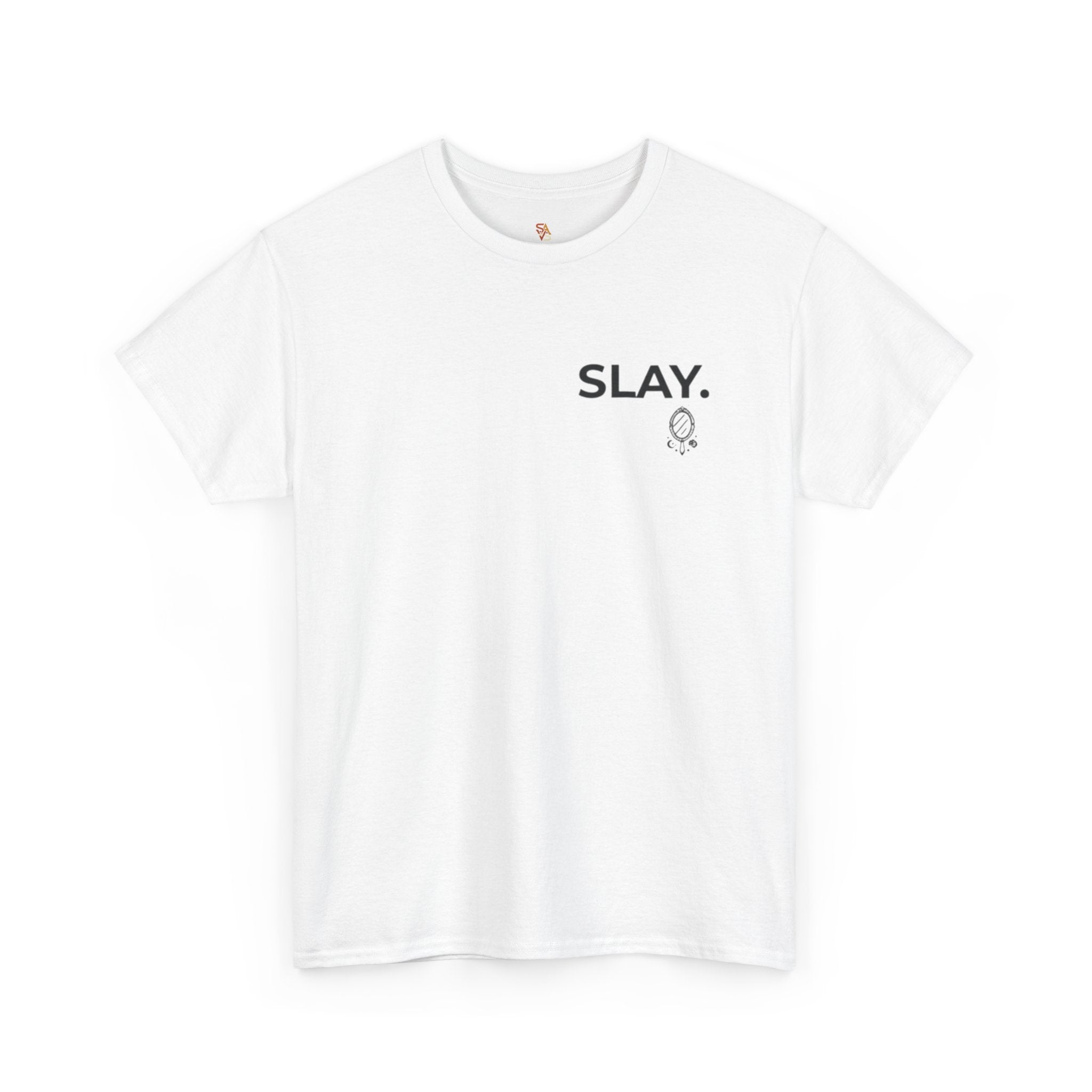 SLAY T-Shirt — "Mirror Mirror… Yes I Slay" Graphic Tee (Boss Babe)